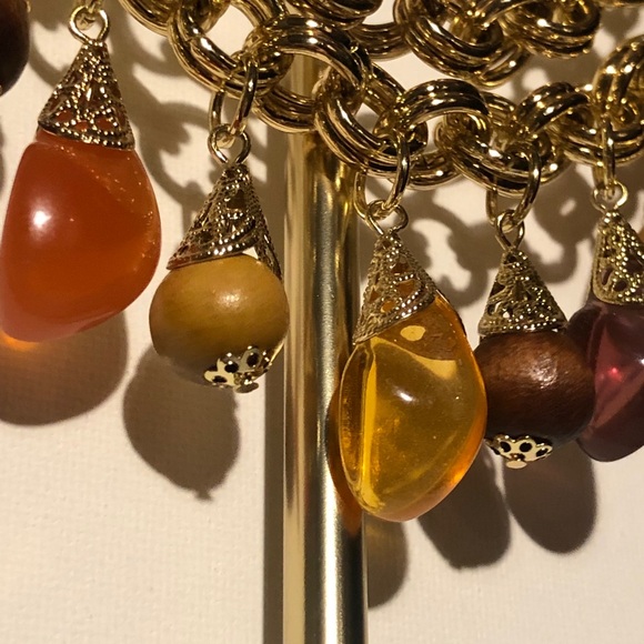 Honey Amber Choker Necklace - Picture 5 of 7